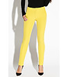 Дамски слим панталон в цвят лимон Celina-0 снимка