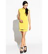 Къса рокля в цвят лимон Dalia-0 снимка