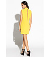 Къса рокля в цвят лимон Dalia-1 снимка