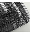 Памучна хавлия в черен меланж 30х50 см Maze-3 снимка