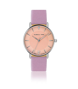 Дамски часовник в сребристо и розово Allure снимка