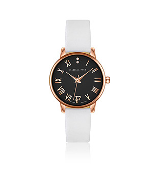 Дамски часовник в розовозлатисто, черно и бяло Ophelia снимка