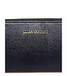 Черен кожен дамски портфейл Tamara-3 снимка
