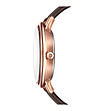 Розовозлатист дамски часовник с кафява каишка Aurora -2 снимка