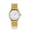 Златист дамски часовник с бял циферблат Selene -0 снимка