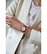 Розовозлатист дамски часовник с розов циферблат Allure -1 снимка