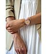 Дамски часовник в сребристо и розово Allure -1 снимка