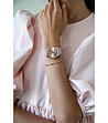 Дамски розовозлатист часовник с розова каишка Scarlett-1 снимка