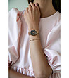 Розовозлатист дамски часовник с черен циферблат Ophelia-1 снимка