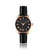 Дамски часовник в черно и розовозлатисто Ophelia-0 снимка