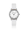 Дамски часовник в бяло и сребристо Demi -0 снимка