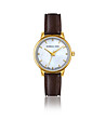 Златист дамски часовник с кафява каишка Capri-0 снимка