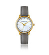 Златист дамски часовник със сива каишка Capri-0 снимка