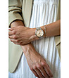 Сребрист дамски часовник с допълнителна розовозлатиста верижка Skylar -1 снимка