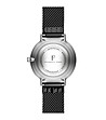 Дамски сребрист часовник с допълнителна черна верижка Infinity-4 снимка