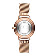 Розовозлатист дамски часовник с допълнителна бяла каишка Brigitte -4 снимка
