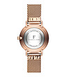 Розовозлатист дамски часовник с допълнителна черна верижка Ophelia-4 снимка