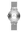 Дамски сребрист часовник с допълнителна бяла каишка Demi-4 снимка