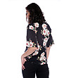 Черна дамска блуза с флорален принт Ramira-1 снимка