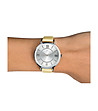 Дамски часовник в сребристо и жълто Andrea-1 снимка