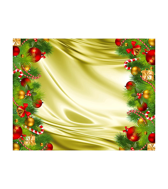 Коледна текстилна покривка за маса с принт 110х145 см снимка