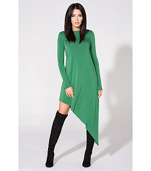 Зелена асиметрична рокля Adesina снимка