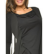 Черна дамска блуза с ефирни детайли Blanche-4 снимка