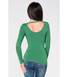 Зелена дамска блуза с изрязан гръб Sarina-1 снимка