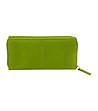 Зелен дамски портфейл от естествена кожа-1 снимка