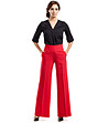 Червен дамски панталон Arleen-3 снимка