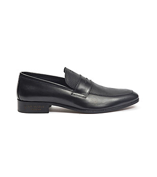 Кожени черни мъжки обувки Amalfi снимка