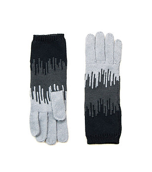 Дамски ръкавици в сиви нюанси и черно Alex снимка