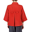 Късо червено дамско палто Salla -1 снимка