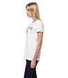 Памучна дамска тениска в цвят слонова кост Marigliano-2 снимка