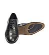 Черни мъжки кожени обувки Alme-1 снимка