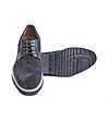 Сини мъжки кожени обувки Canale-1 снимка