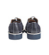 Сини мъжки кожени обувки Canale-3 снимка