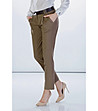 Кафяв дамски памучен панталон Viron-2 снимка