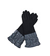 Дамски ръкавици в черно и сиво Carmen-0 снимка