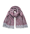 Дамски шал в цвят лилаво и сиво Elyse-0 снимка