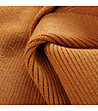 Топъл шал в цвят камел-3 снимка