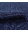 Топъл шал в цвят индиго-3 снимка