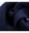 Топъл шал в цвят индиго-4 снимка