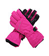 Дамски спортни ръкавици в цвят циклама и черно Rena-0 снимка