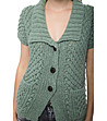 Зелена дамска жилетка Lotty-3 снимка