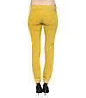 Жълт дамски рипс панталон-1 снимка