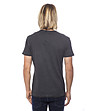 Черна мъжка памучна тениска с щампа Moris-1 снимка