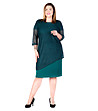 Комплект от рокля и туника в зелено Melisa-0 снимка