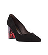 Черни дамски велурени обувки Lavinia-0 снимка