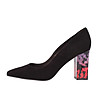 Черни дамски велурени обувки Lavinia-1 снимка